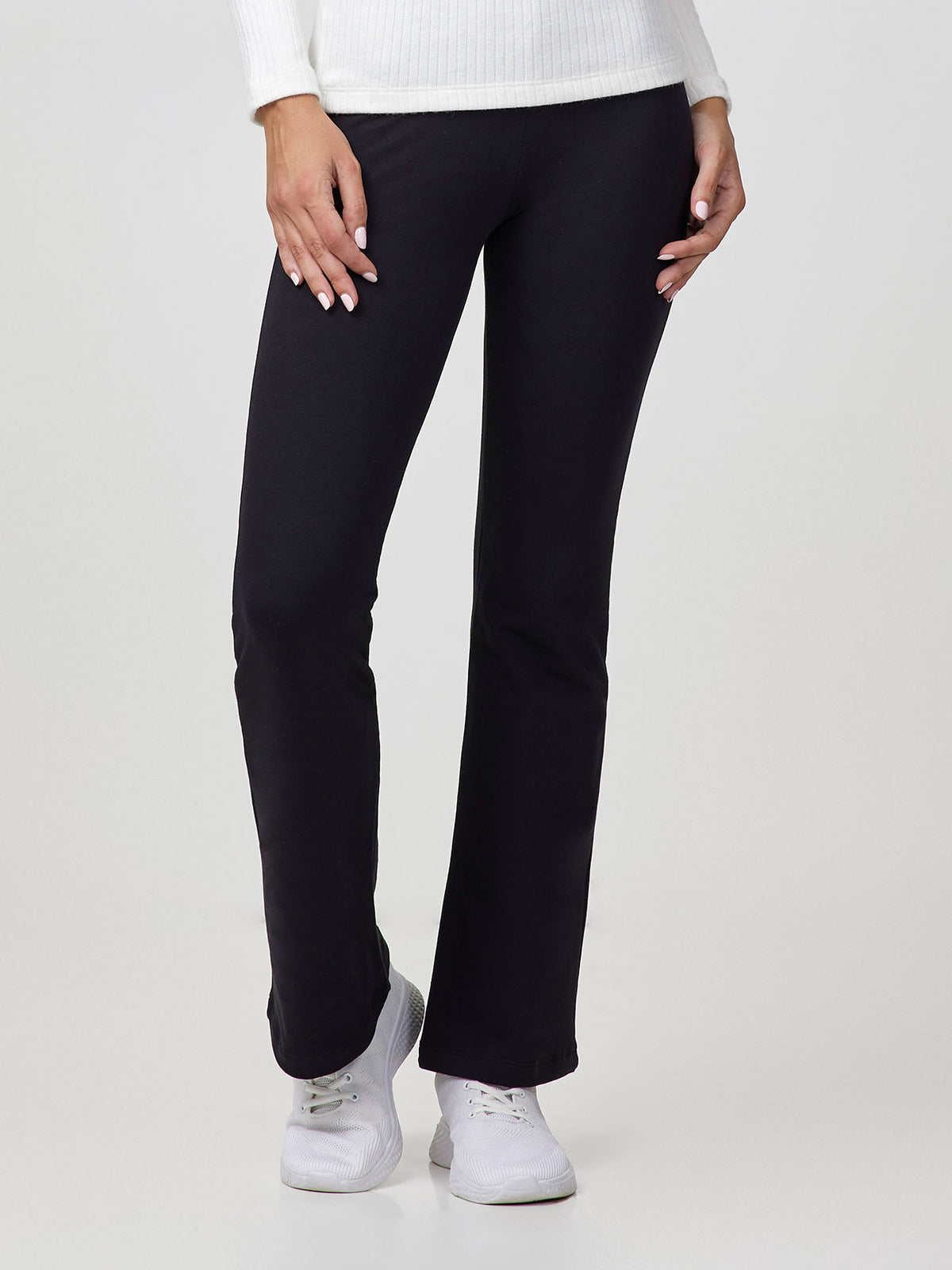 PANTALEGGINGS A ZAMPA IN COTONE ELASTICIZZATO CON INTERNO FELPATO Jadea 4369