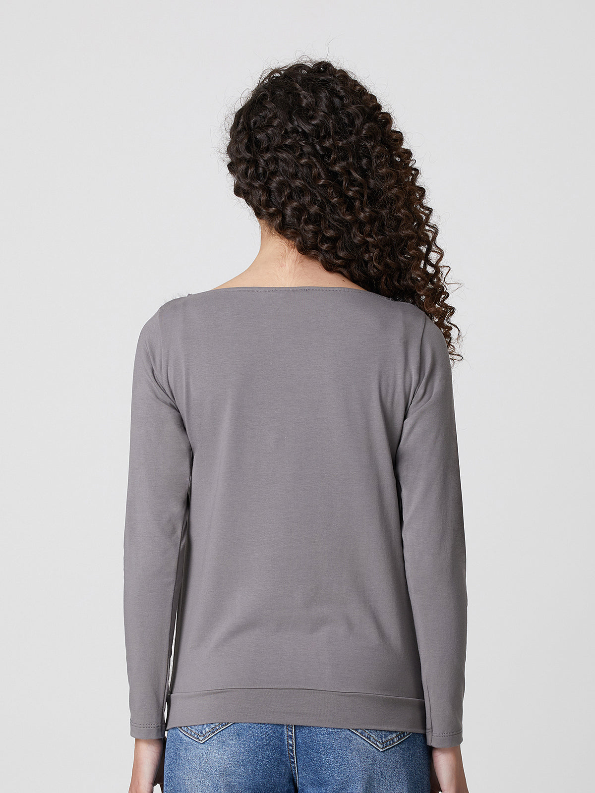 Maglia a manica lungo con scollo a barca Jadea 4863