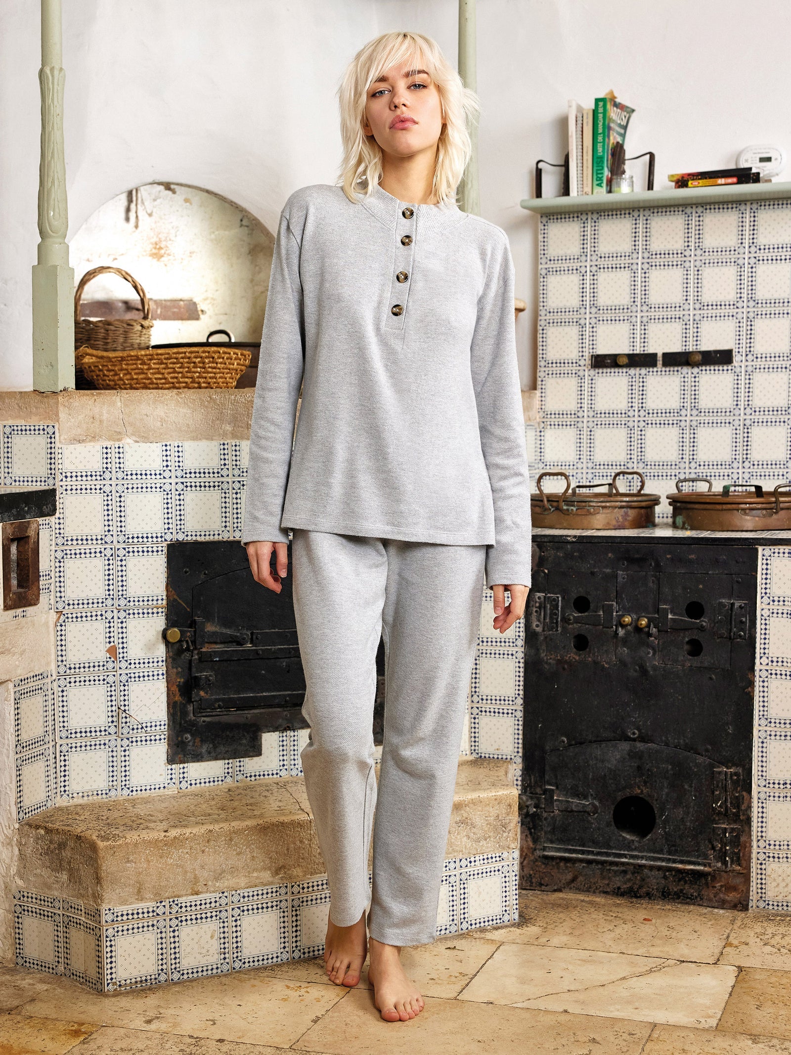 Pigiama in cotone interlock Jadea 5232