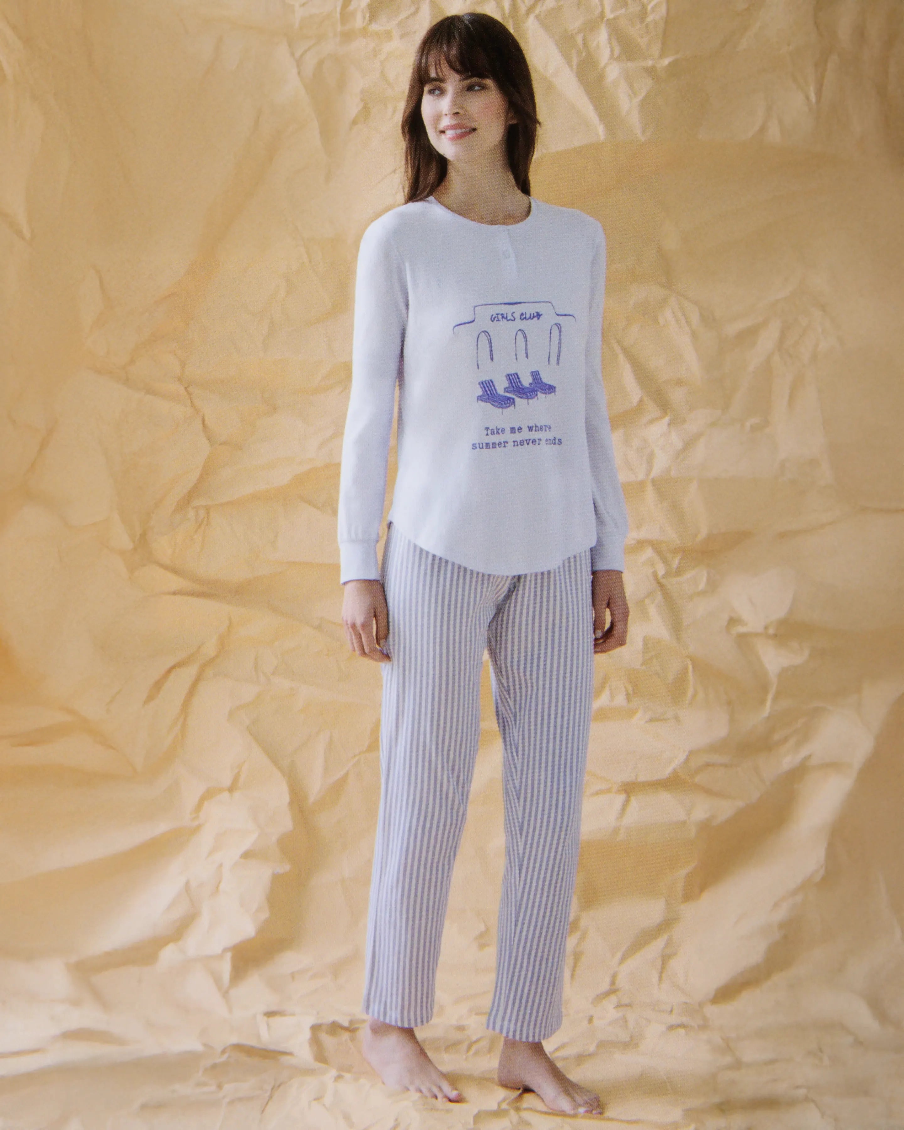 Pigiama da donna in cotone Enrico Coveri EP5354