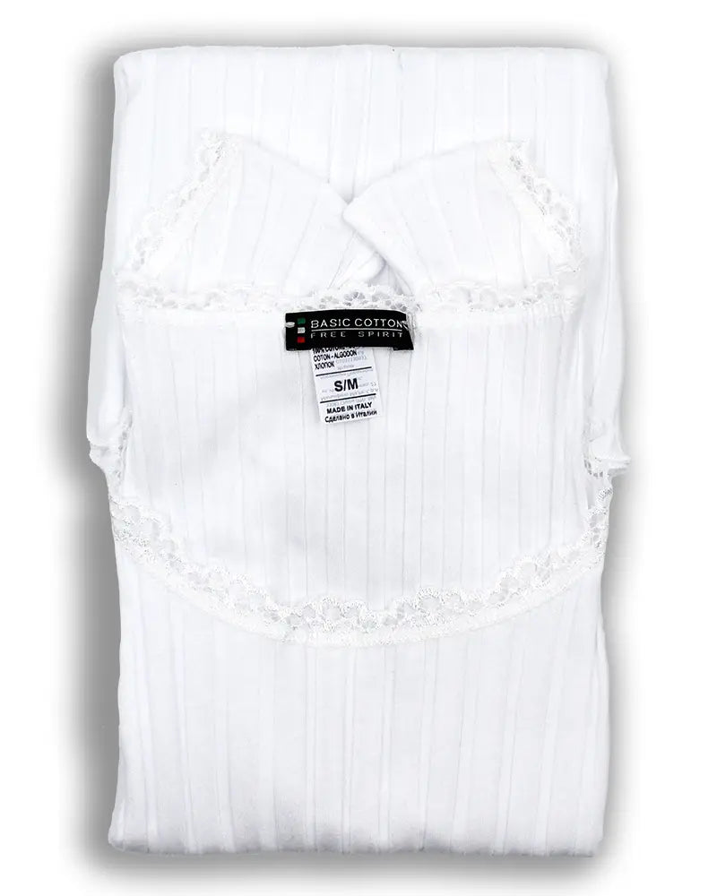 Canottiera a spalla larga in cotone Basic Cotton 6510