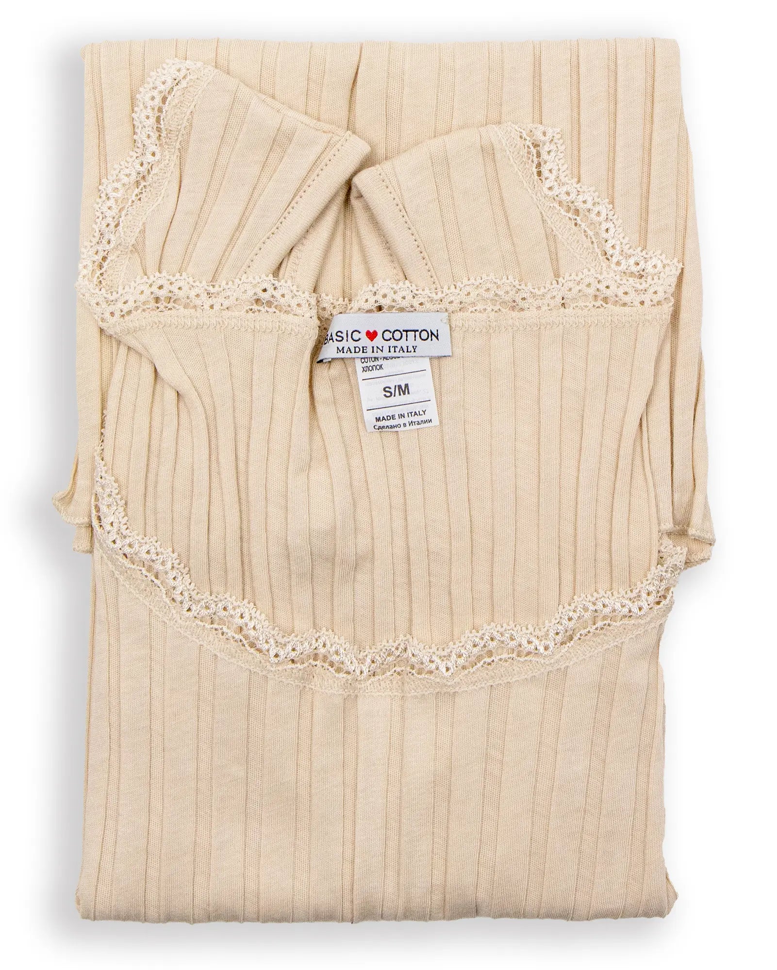 Canottiera a spalla larga in cotone Basic Cotton 6510