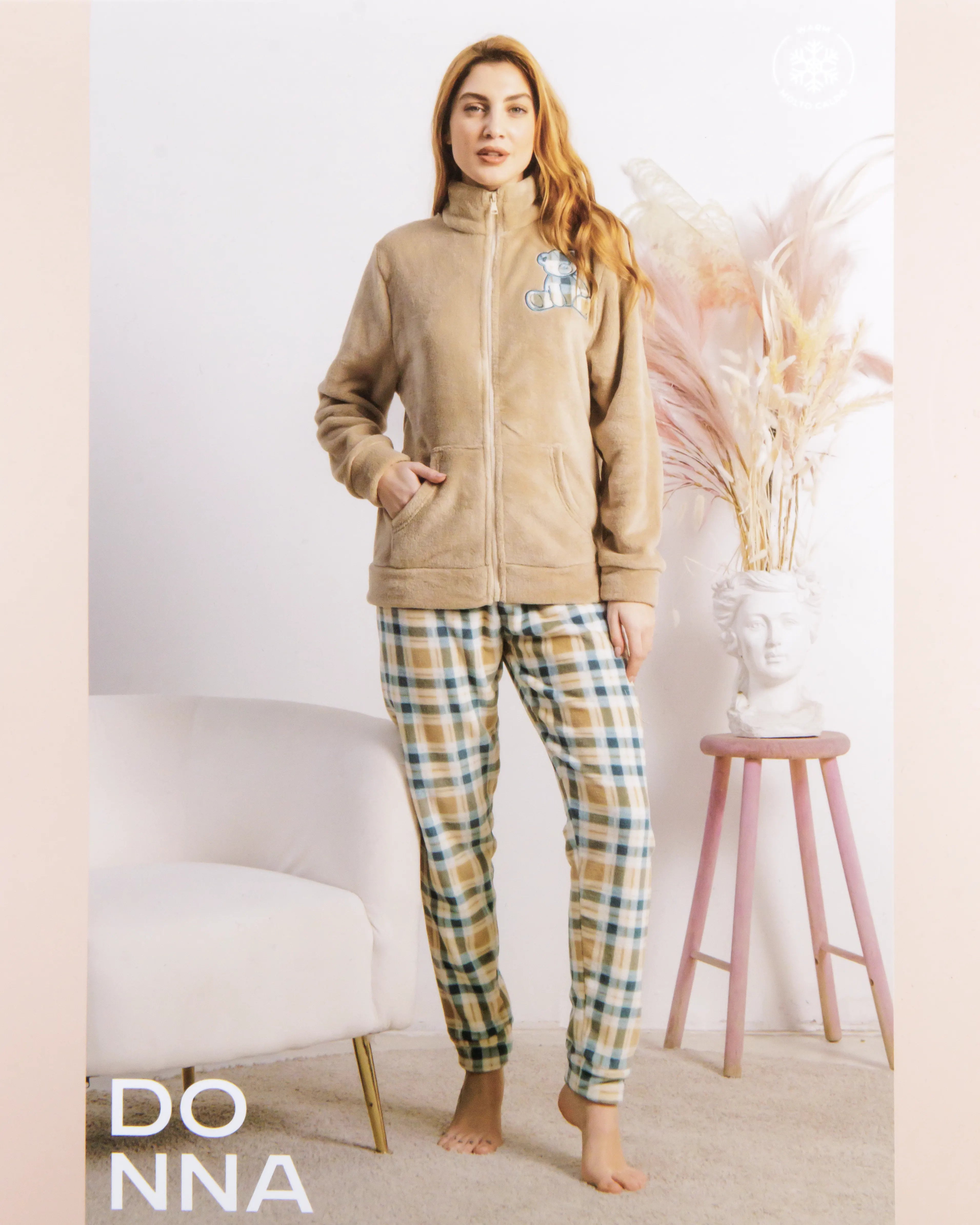 Pigiama in Coral Fleece Kissimo 25D93012