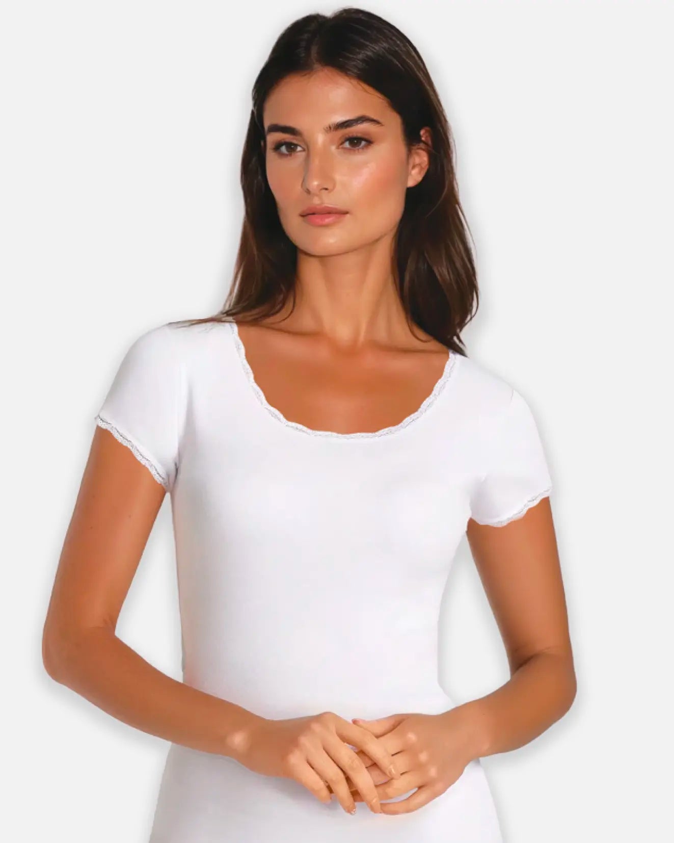 Mezza manica in caldo cotone  Basic Cotton 6692