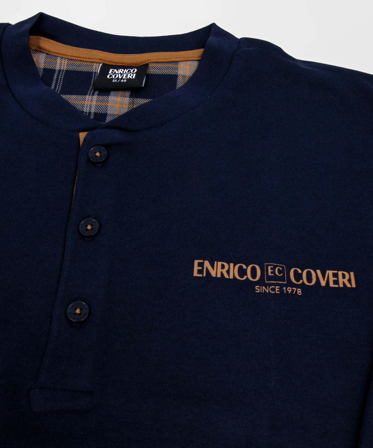 Pigiama Lungo da Uomo in cotone interlock Enrico Coveri EP2242