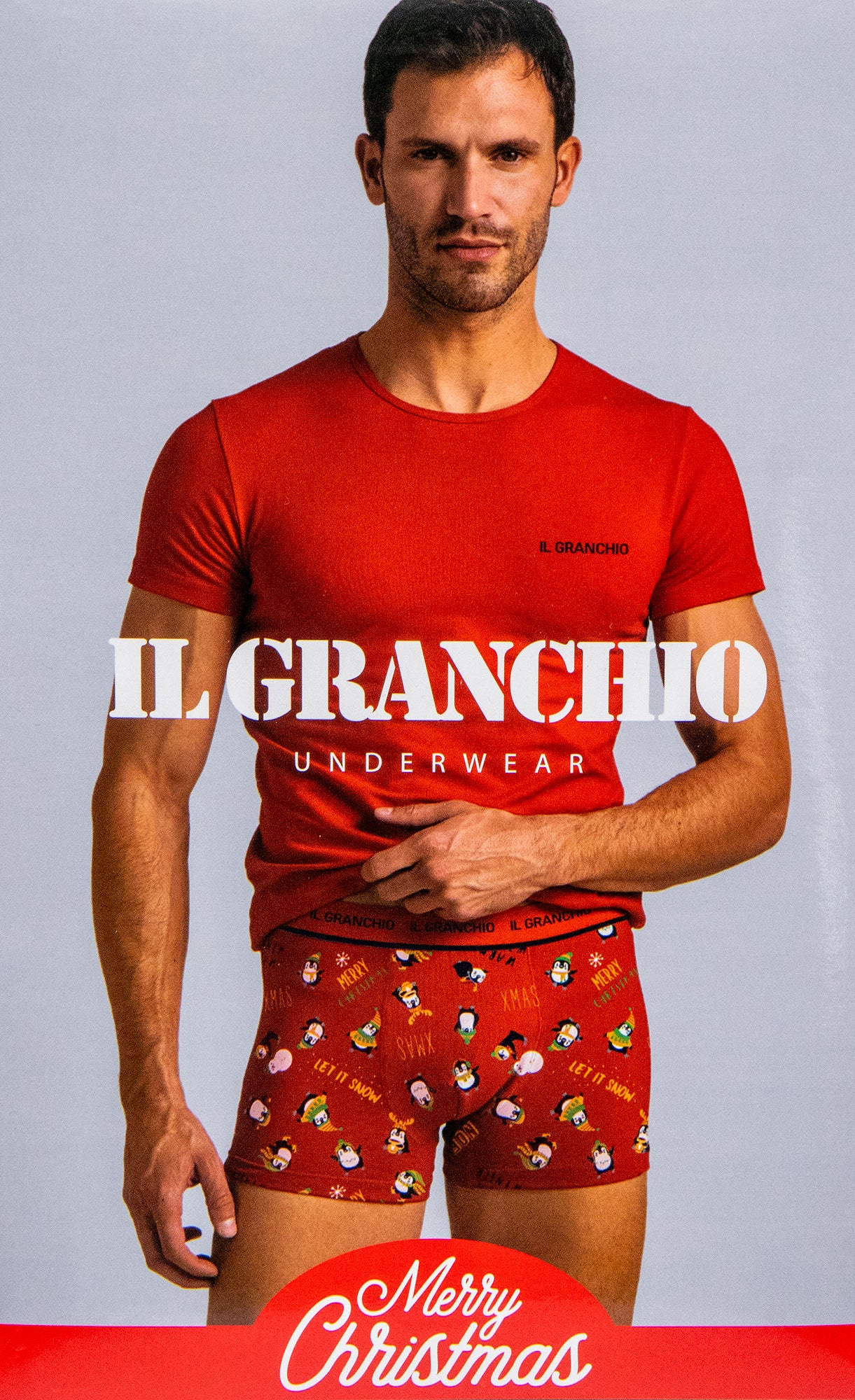 Completo Natalizio T-Shirt+Boxer Il Granchio 1273
