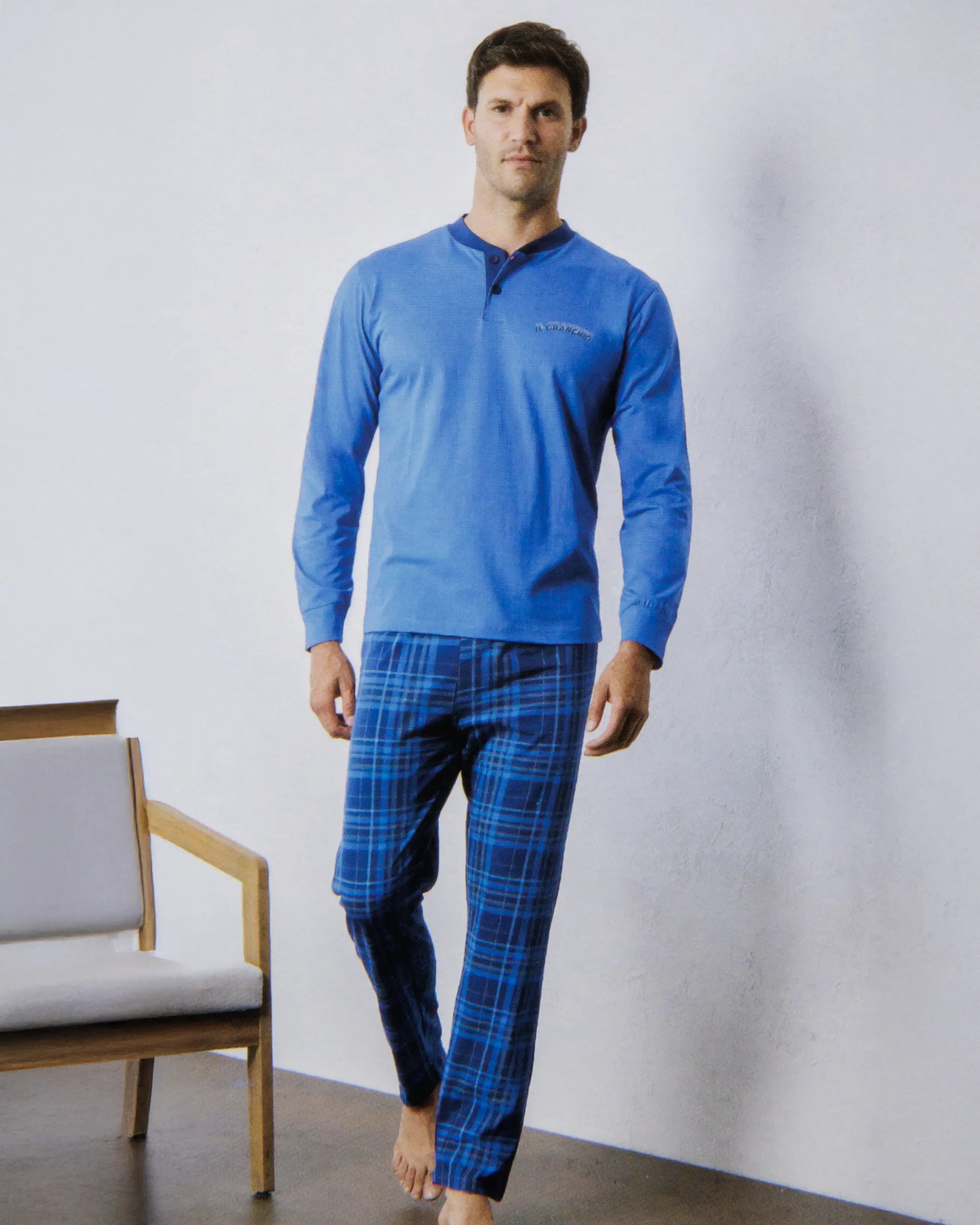 Pigiama da uomo in cotone Il Granchio GP1145