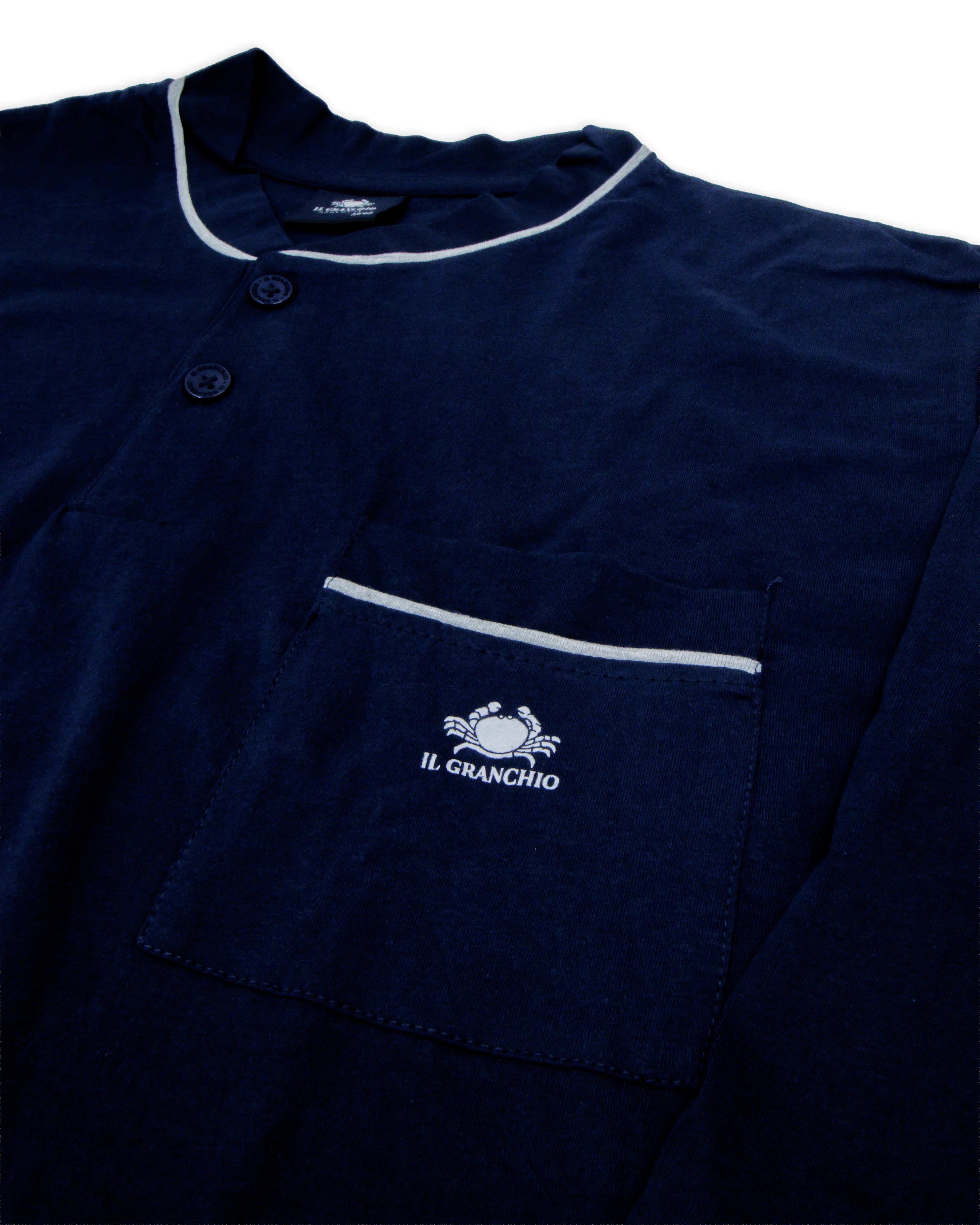 Pigiama da uomo in cotone Il Granchio GP1150