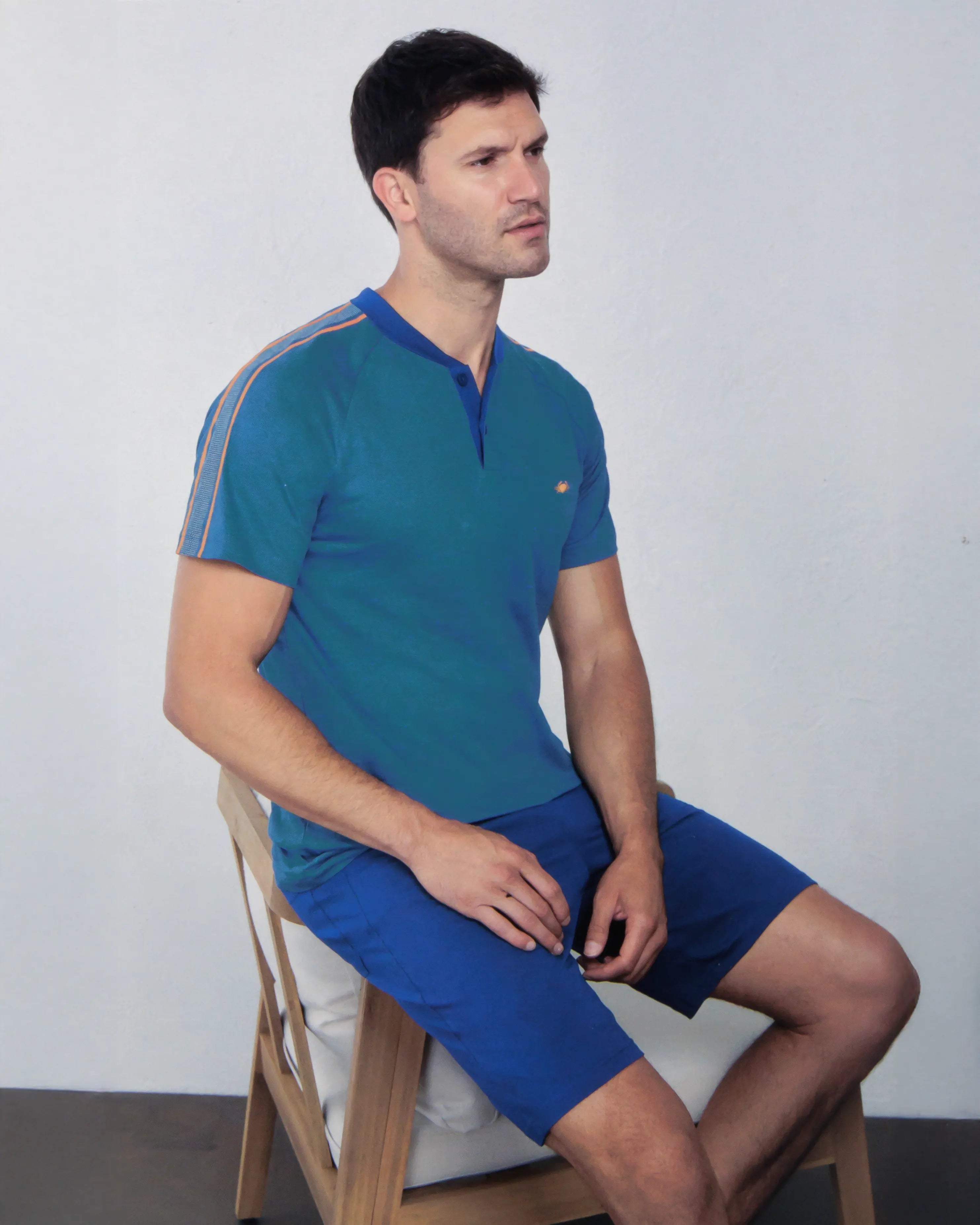 Pigiama corto da uomo in cotone Il Granchio GP1157