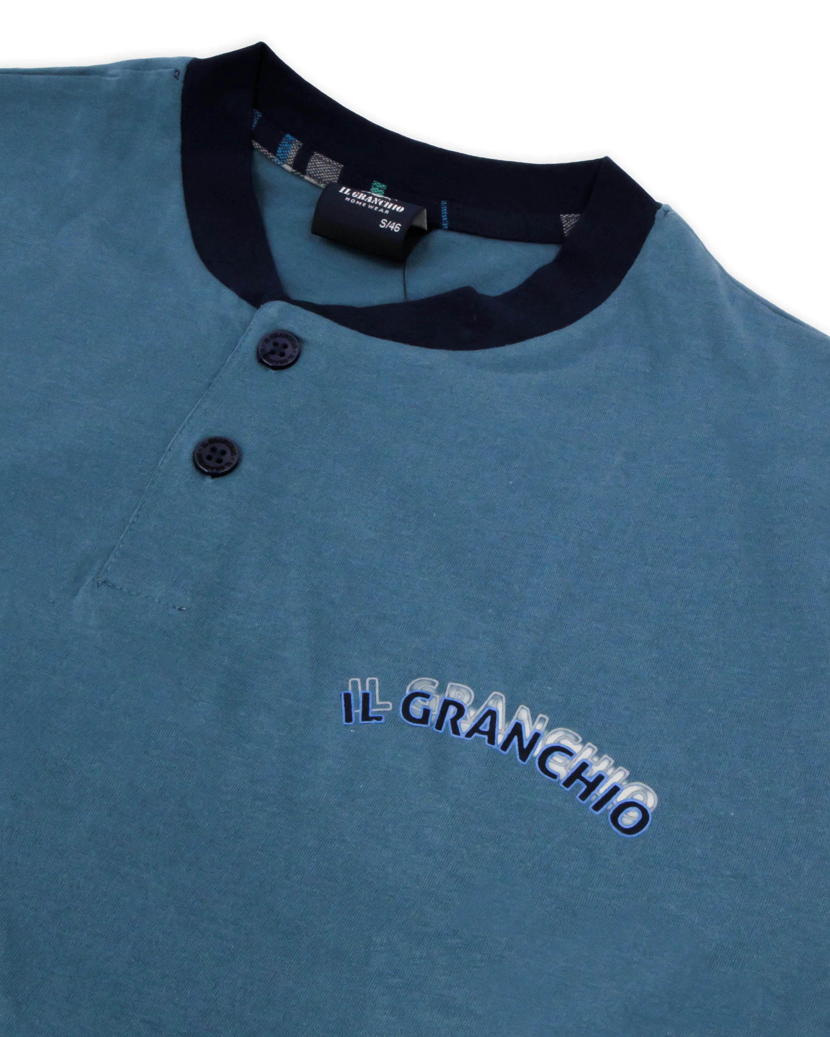 Pigiama corto da uomo in cotone Il Granchio GP1159