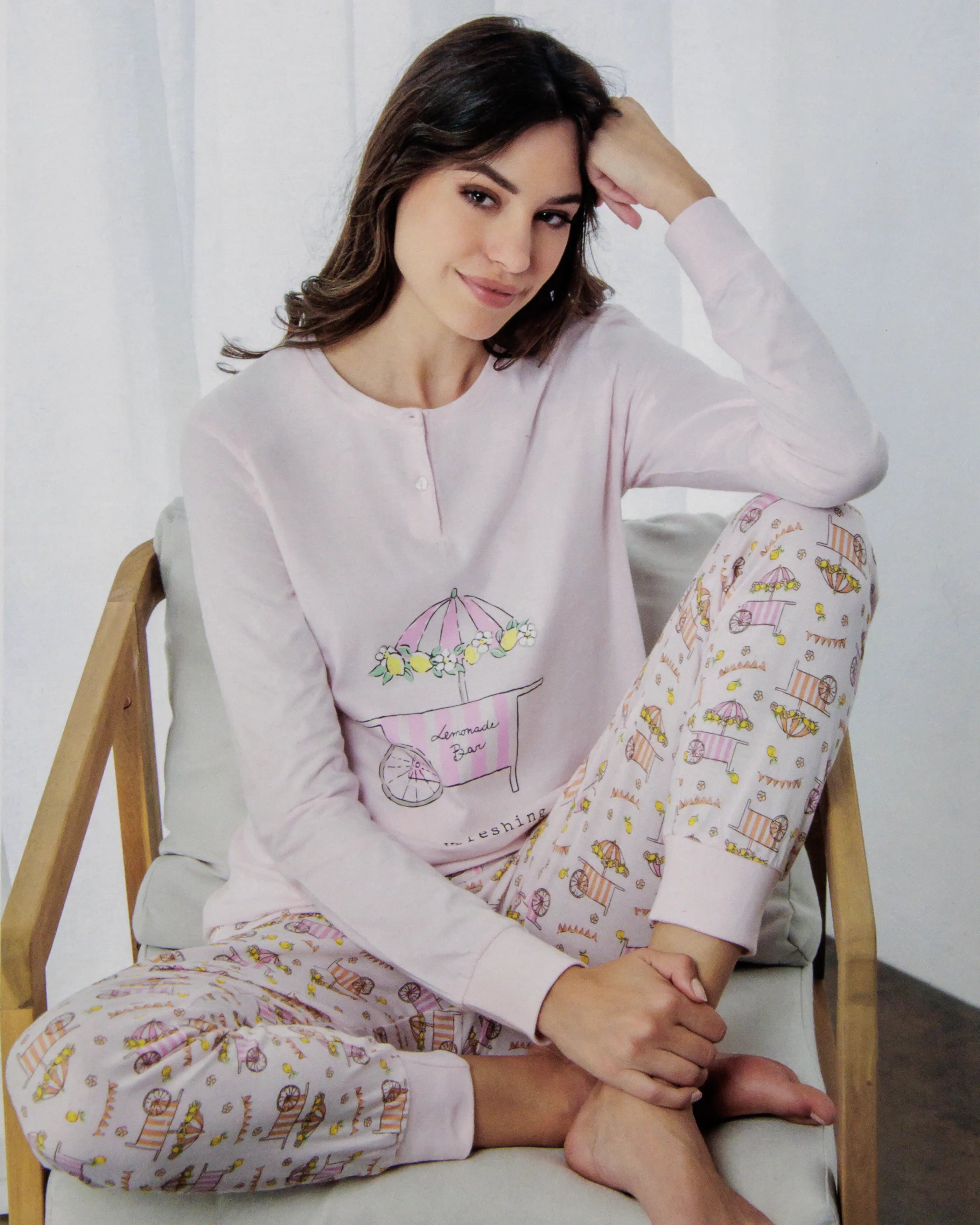 Pigiama da donna in cotone Il Granchio GP5116