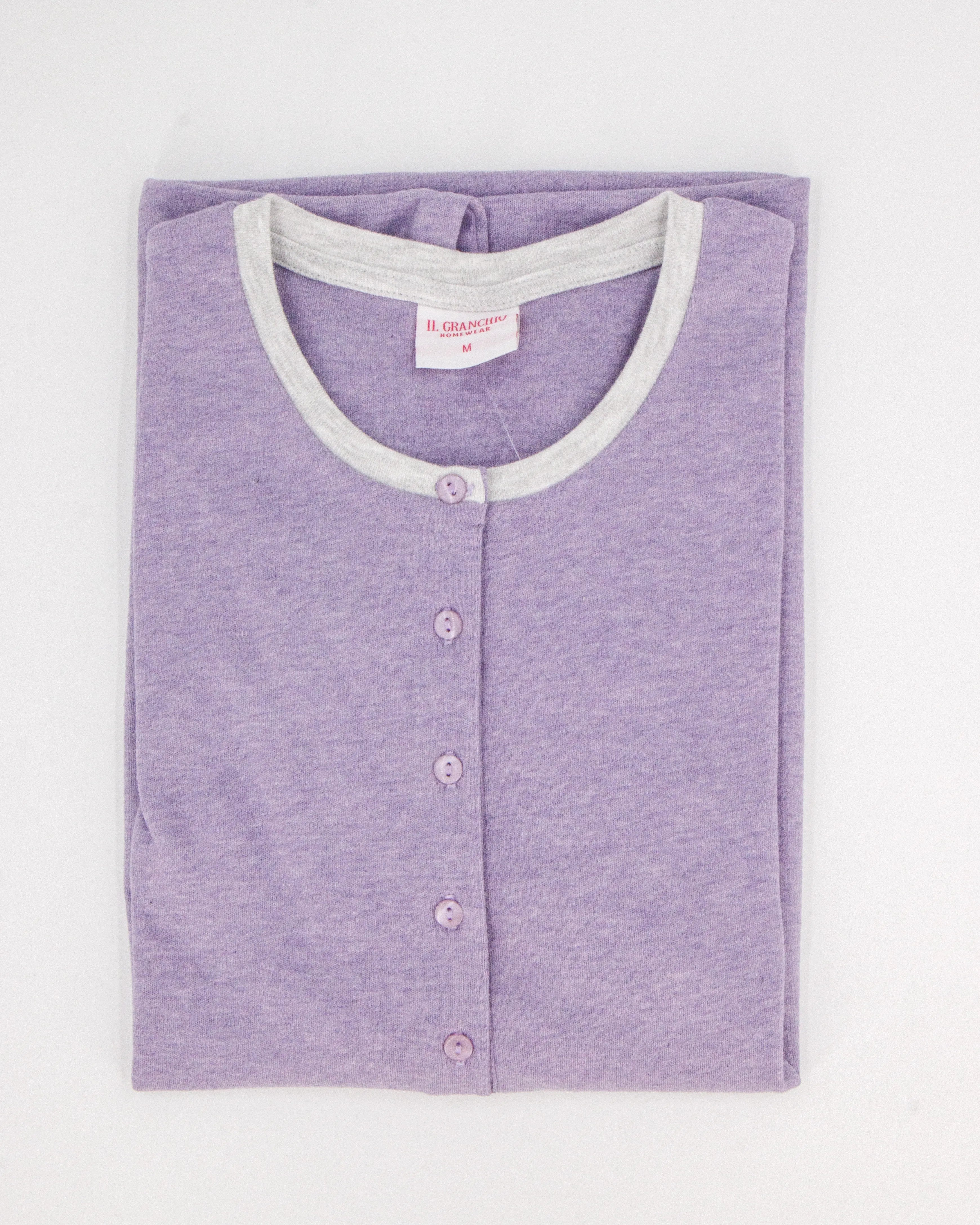 Camicia da Notte in cotone interlock Il Granchio GP6106