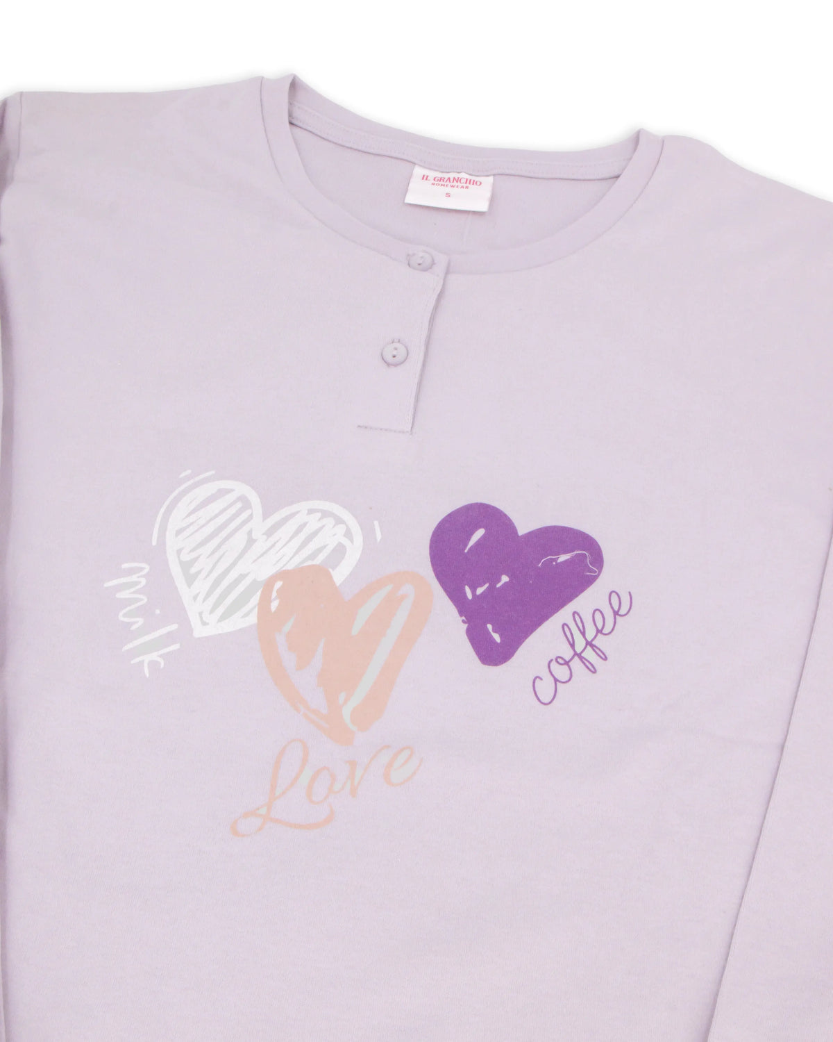 Pigiama da donna in cotone interlock Il Granchio GP6132