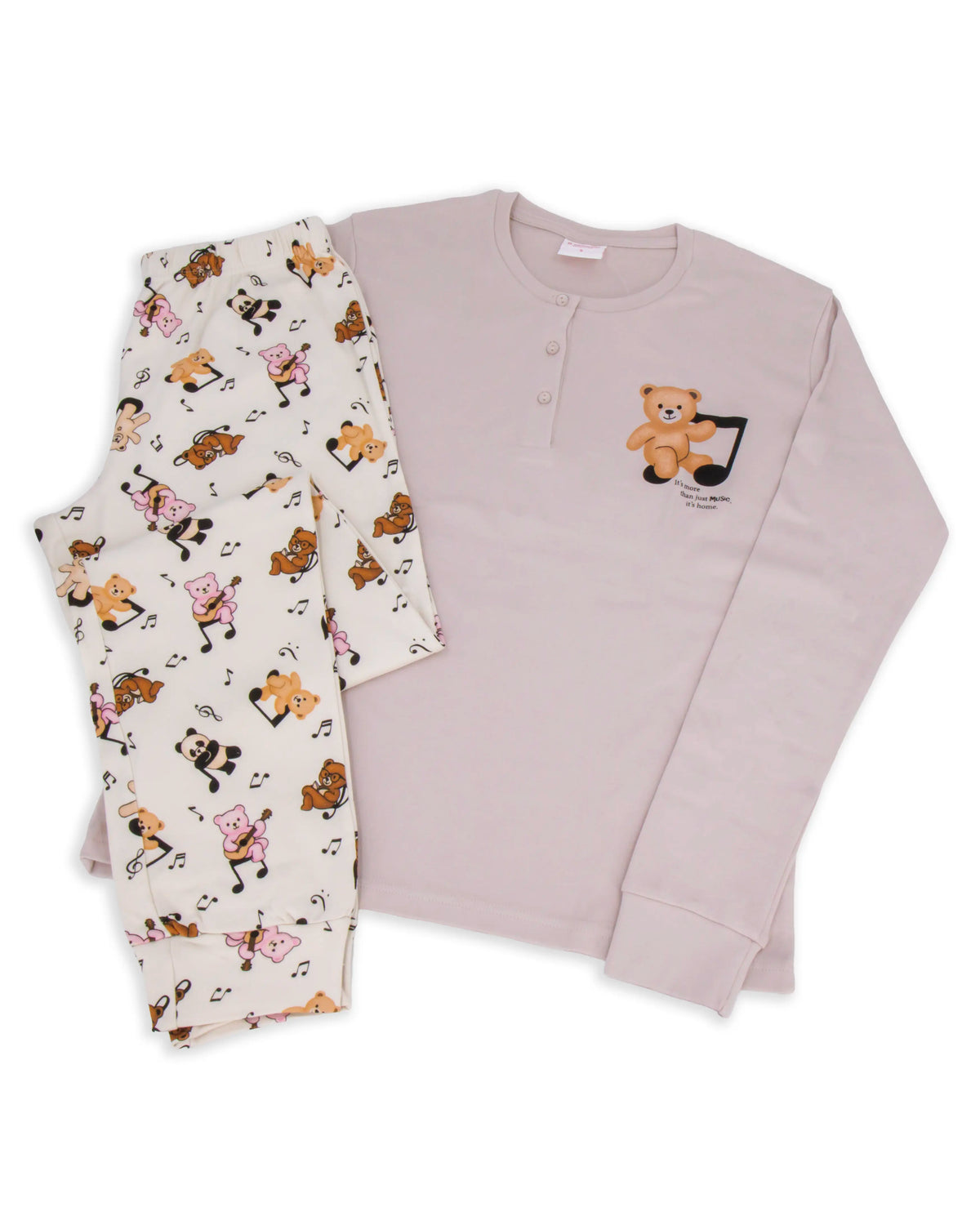 Pigiama da donna in cotone interlock Il Granchio GP6136