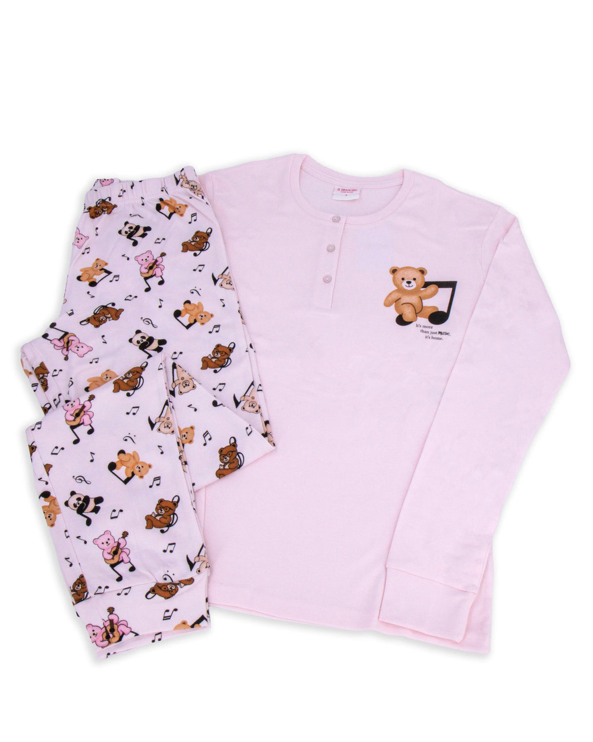 Pigiama da donna in cotone interlock Il Granchio GP6136