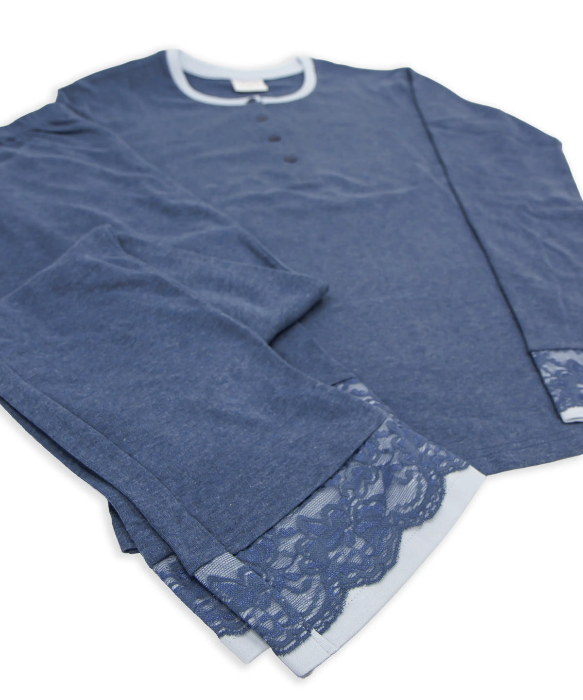 Pigiama da donna in cotone interlock Il Granchio GP6103