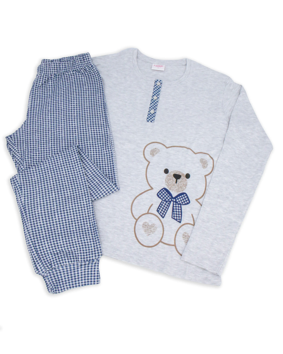 Pigiama da donna in cotone interlock Il Granchio GP6133