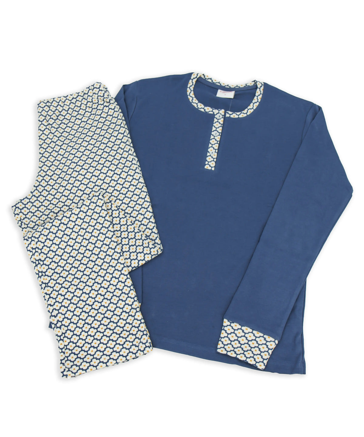 Pigiama da donna in cotone interlock Il Granchio GP6137