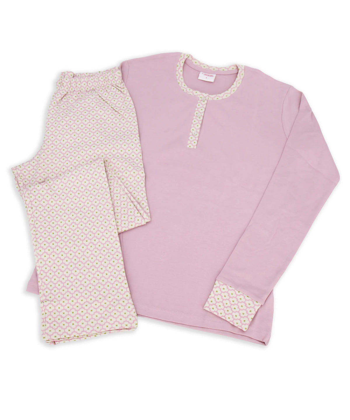 Pigiama da donna in cotone interlock Il Granchio GP6137
