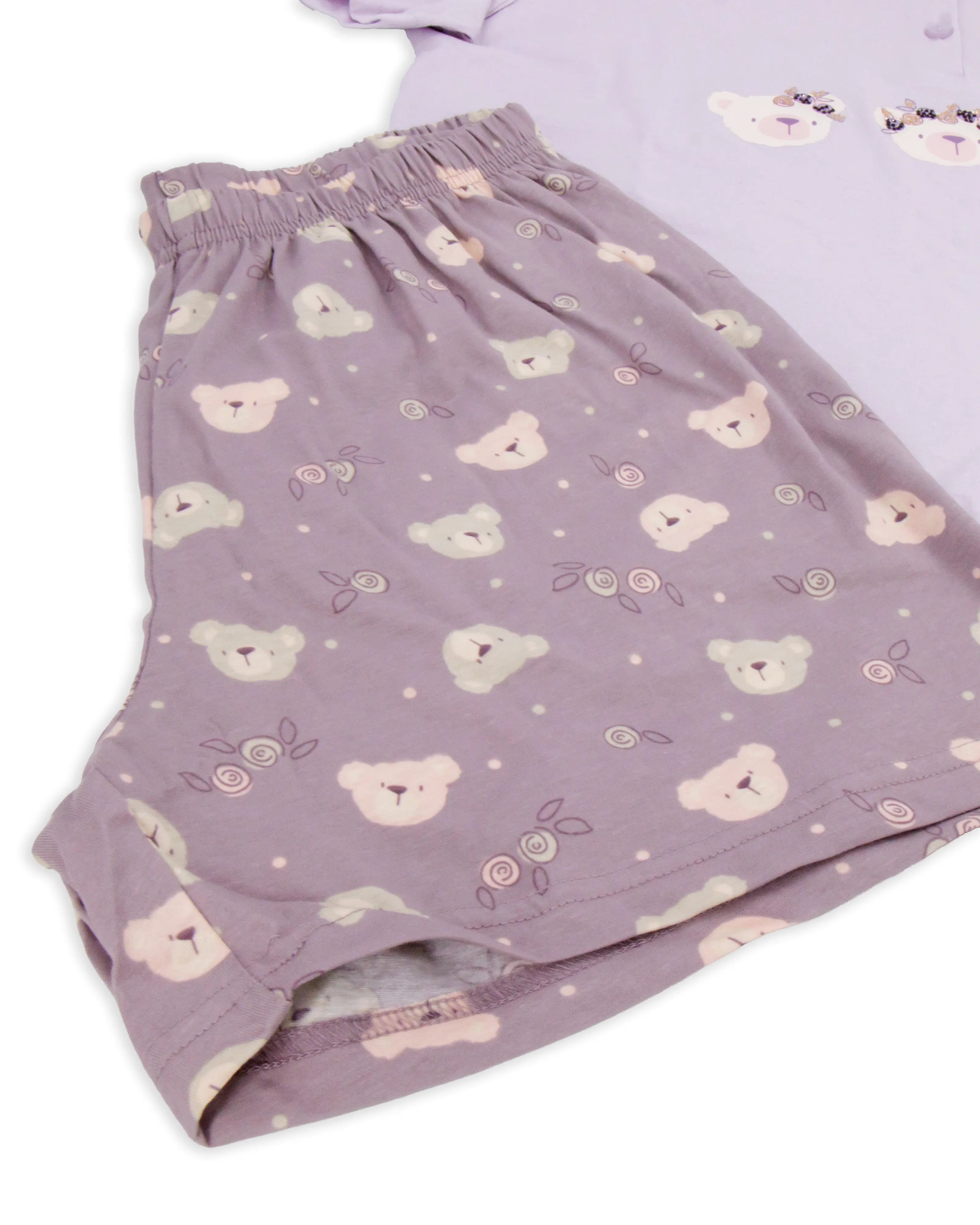 Pigiama corto da donna in cotone Infiore 65.4033