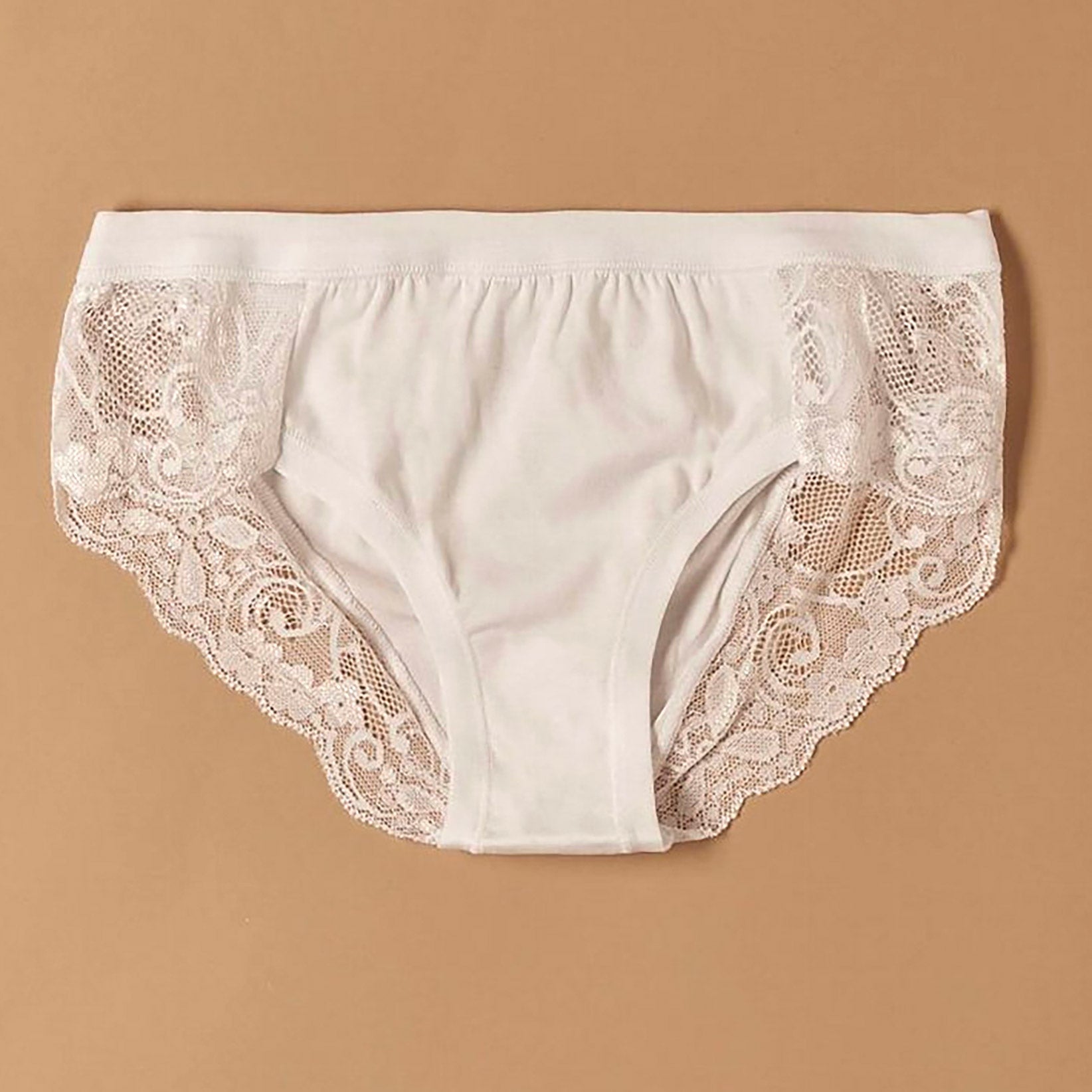 Slip a vita bassa con pizzo in cotone e modal Jadea 520