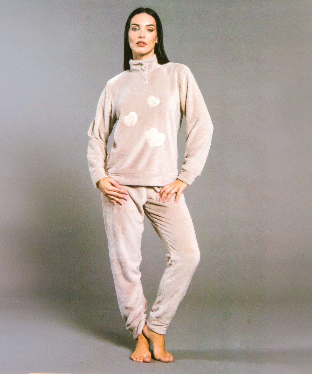 Pigiama da donna in Coral Fleece Kissimo 26D93023