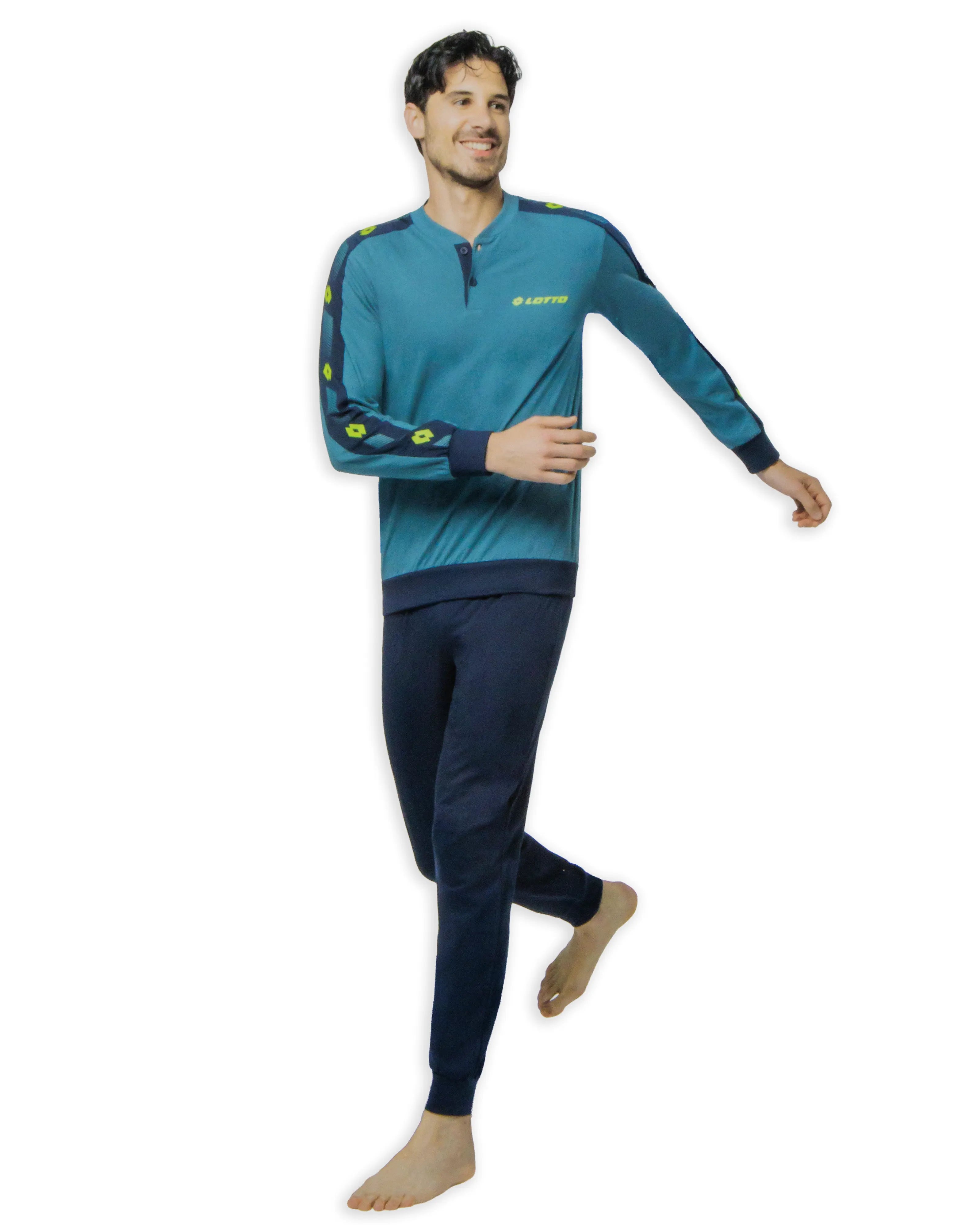Pigiama Lungo da Uomo in cotone Lotto LP1217