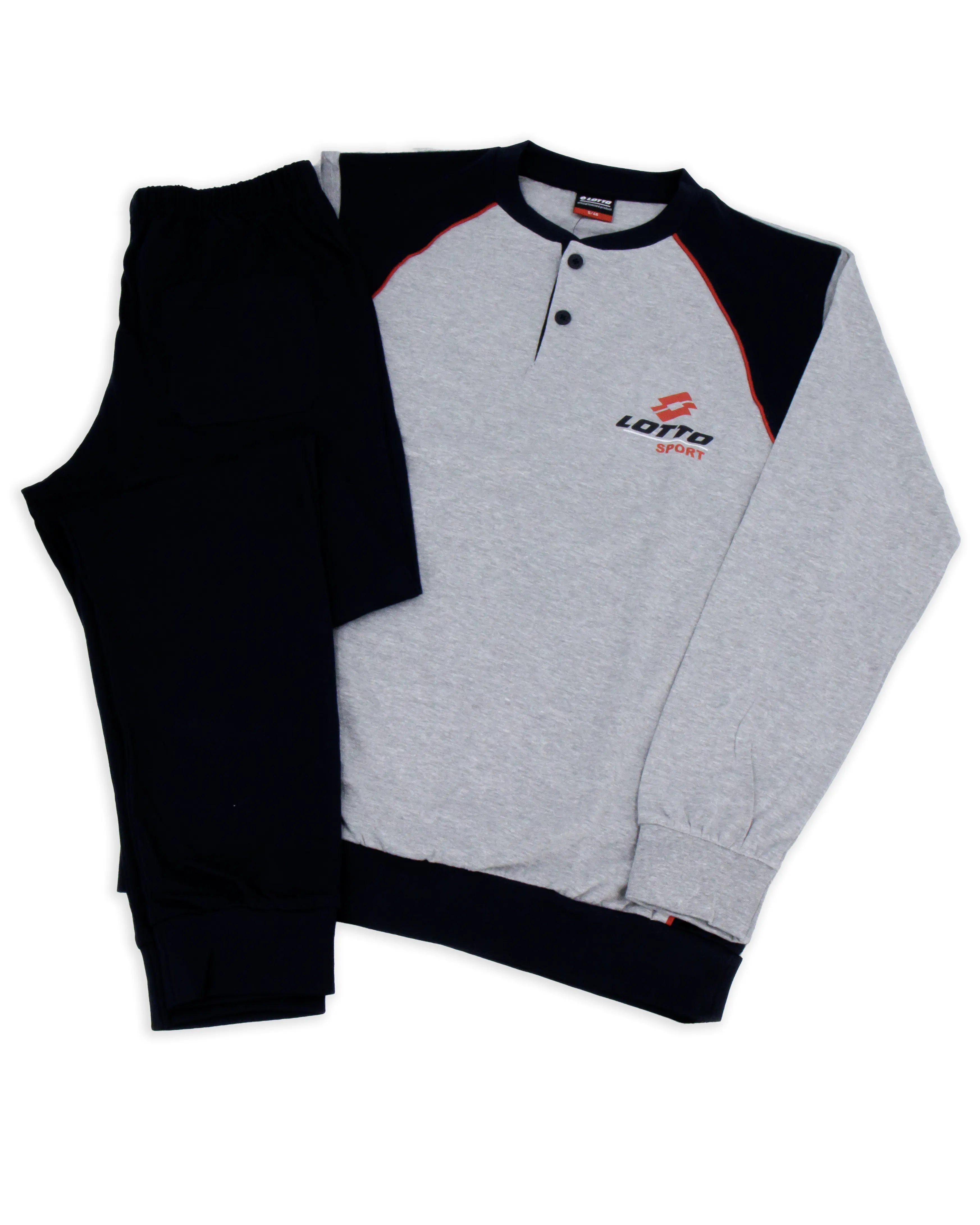 Pigiama Lungo da Uomo in cotone Lotto LP1219
