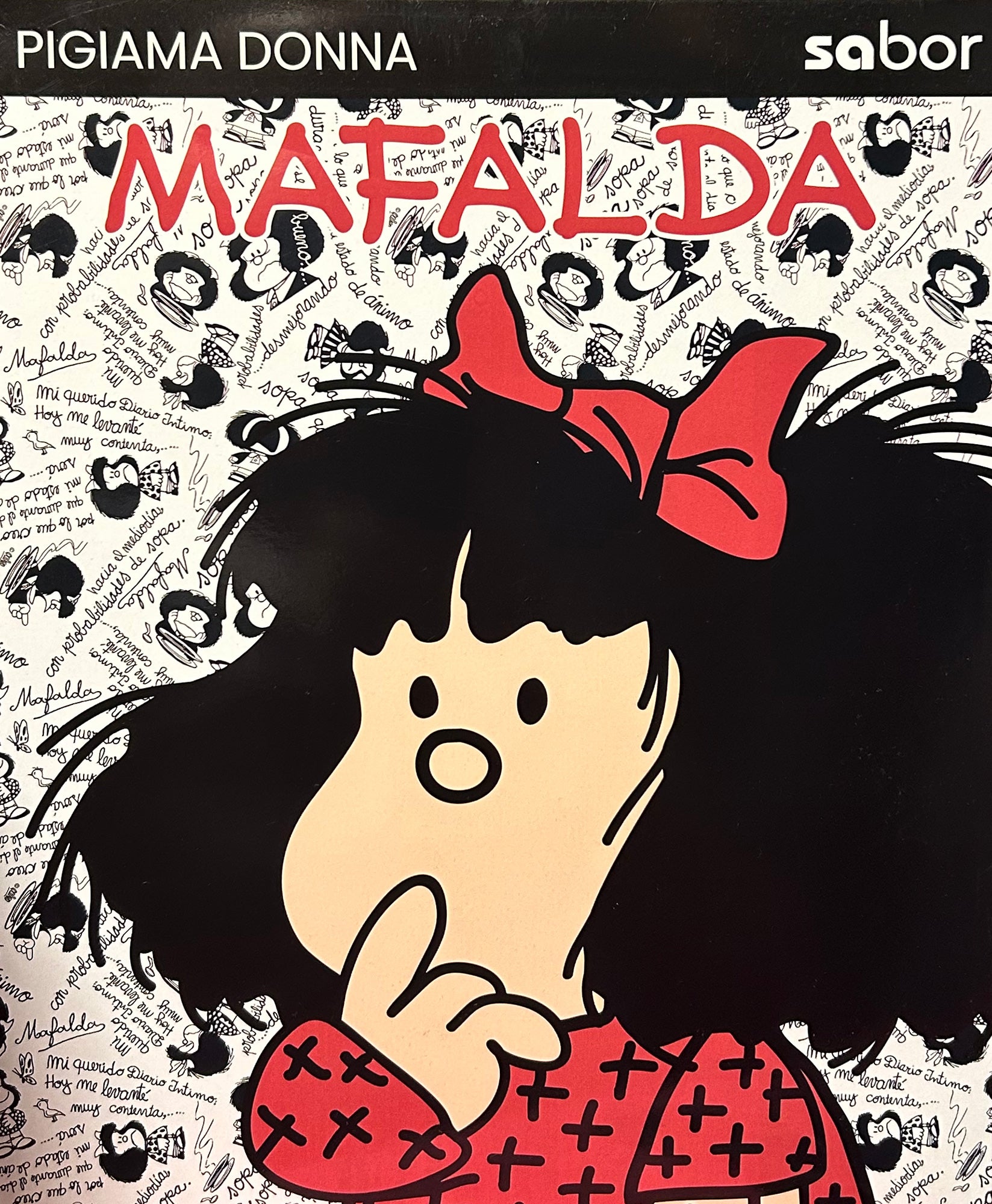Pigiama a manica lunga in cotone interlock Sabor 7548 "Mafalda"
