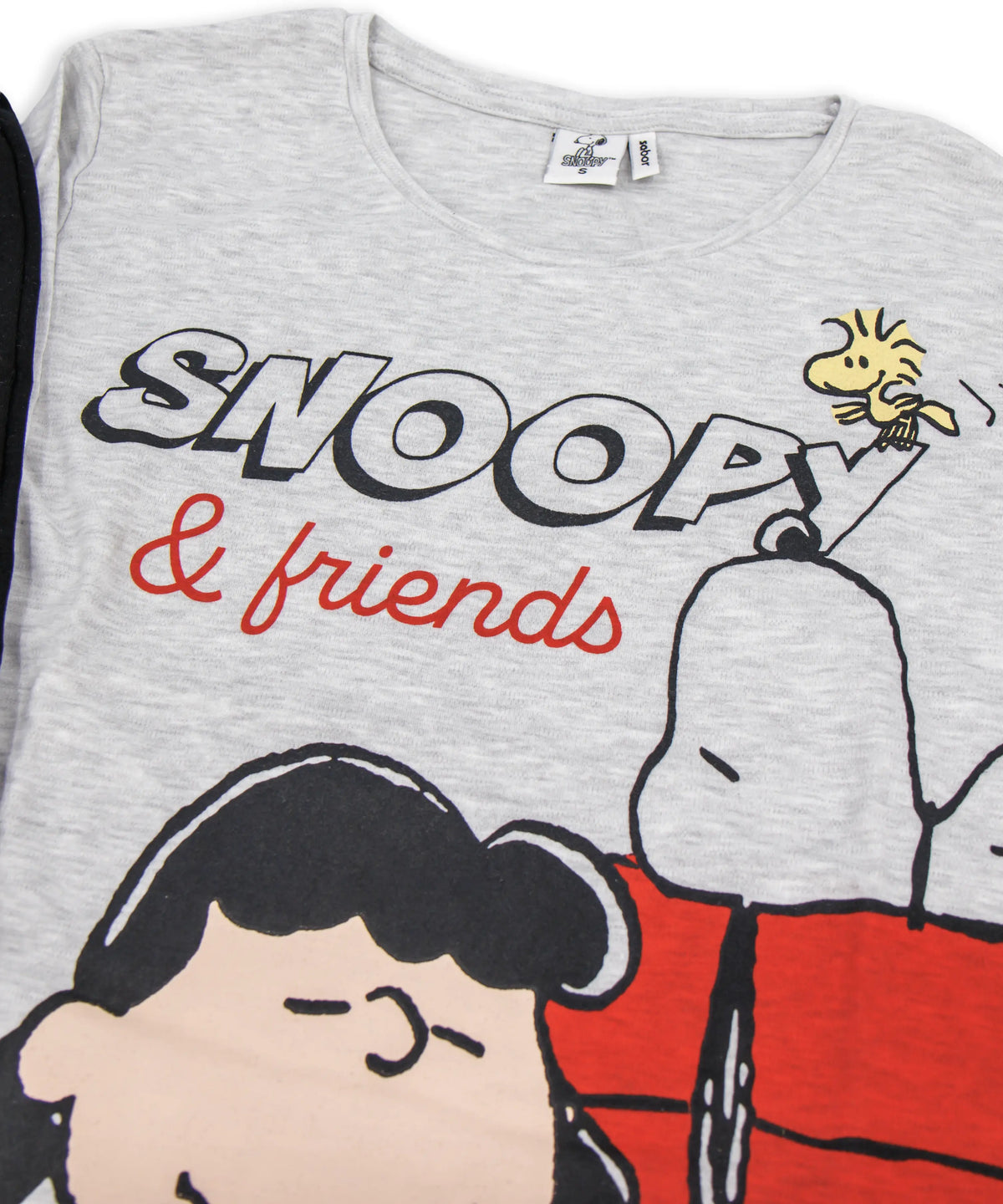 Pigiama lungo da donna in cotone interlock Sabor SND0890 "Snoopy"