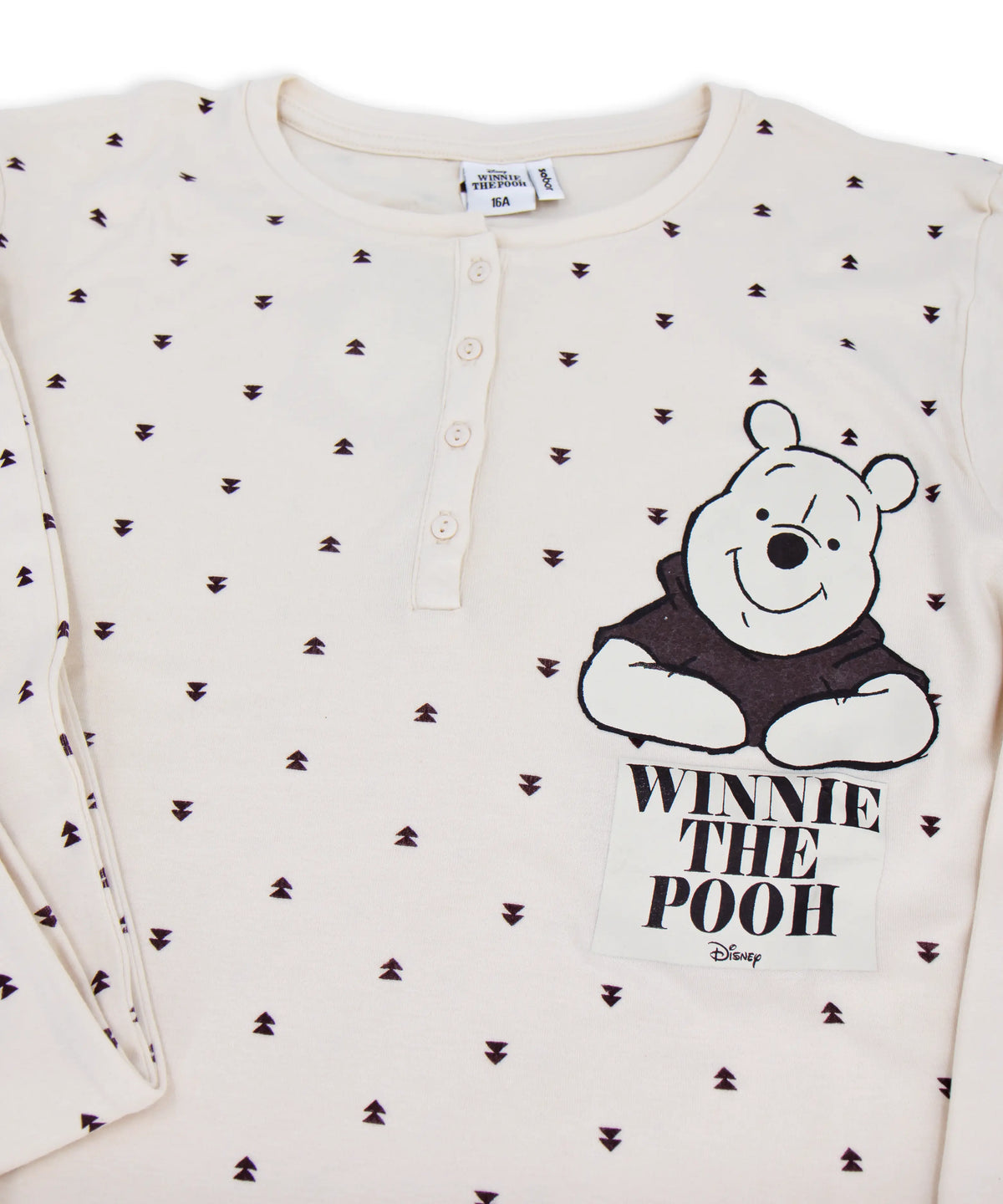 Pigiama lungo da donna in cotone interlock Sabor DYD0892 "Winnie the Pooh"