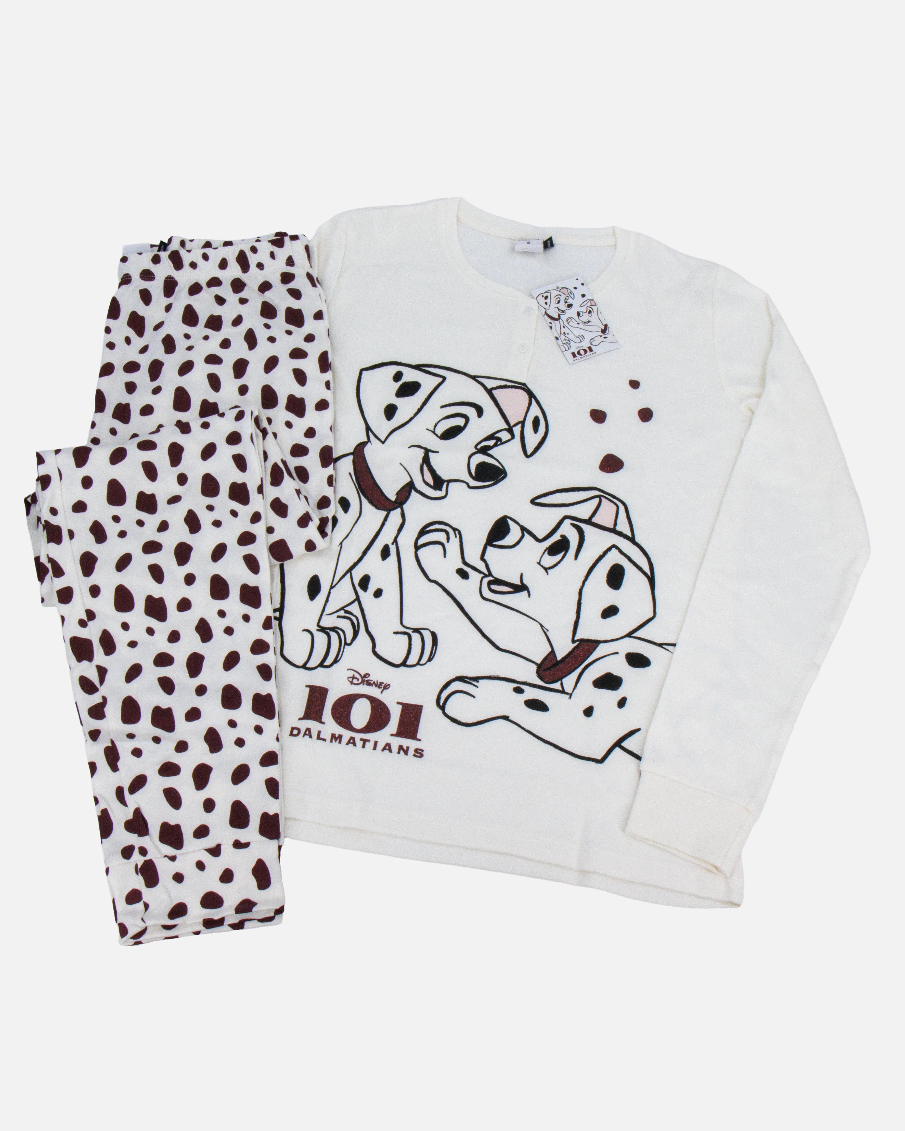Pigiama da donna in cotone Interlock Sabor DYD1796 "101 Dalmatians"
