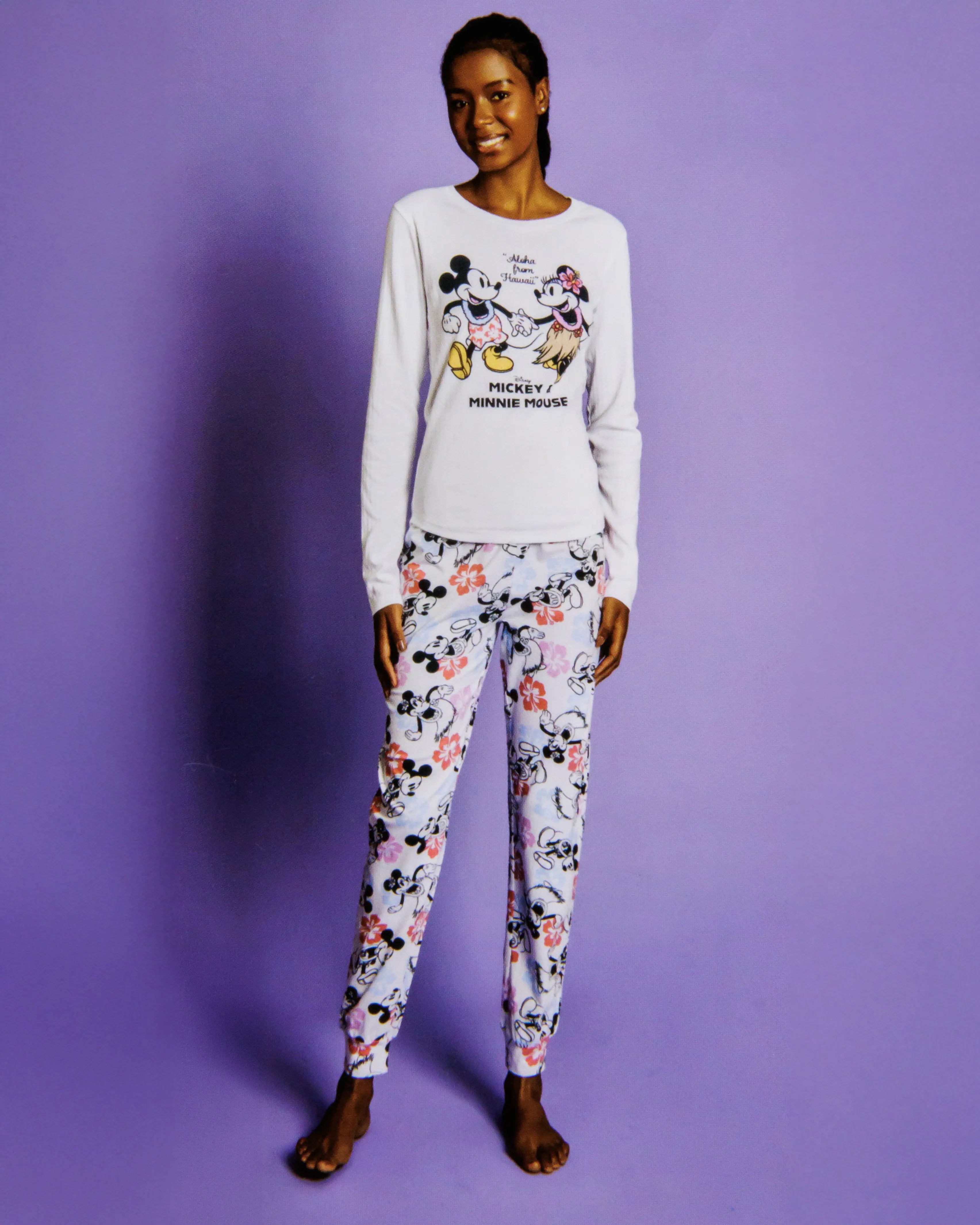 Pigiama da donna in cotone Sabor DYD3940 "Mikey"