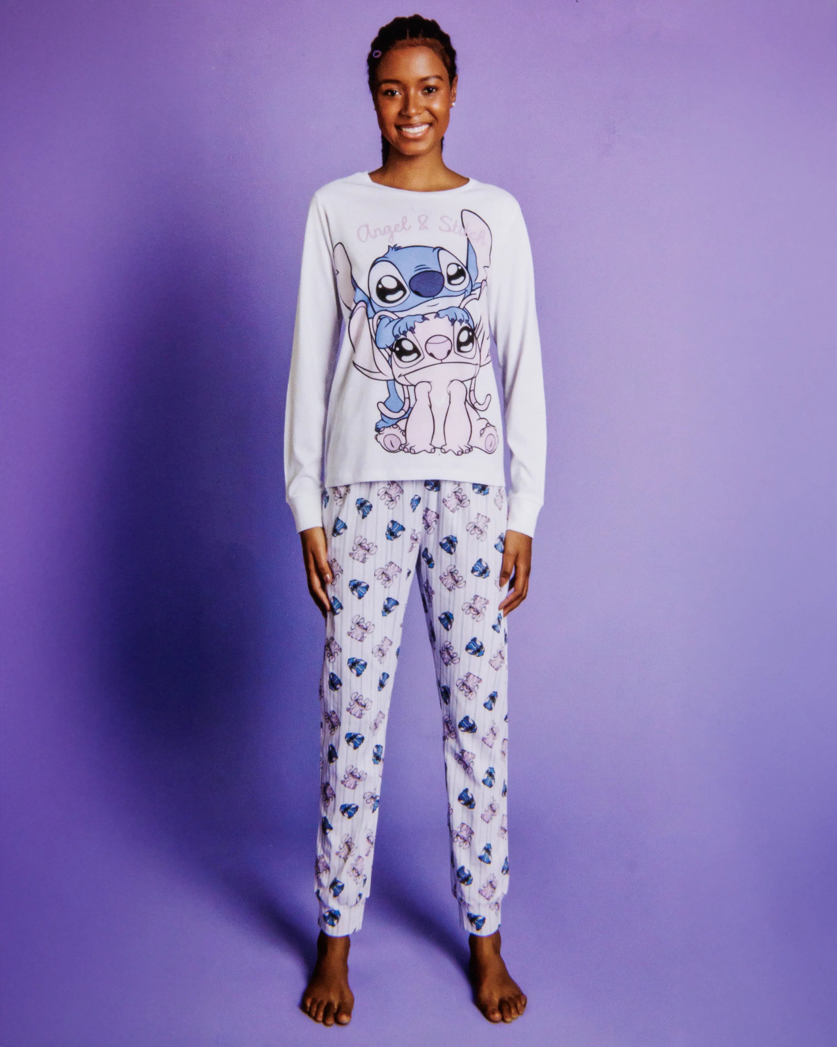 Pigiama da donna in cotone Sabor DYD3944 "Stitch"