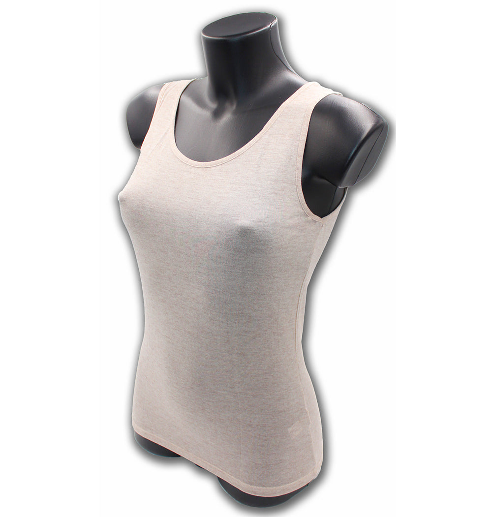 Canottiera a spalla larga in modal e cashmere Egi 5219