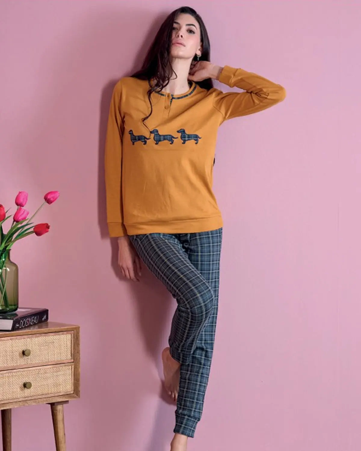Pigiama da donna a manica lunga Oronero OD485