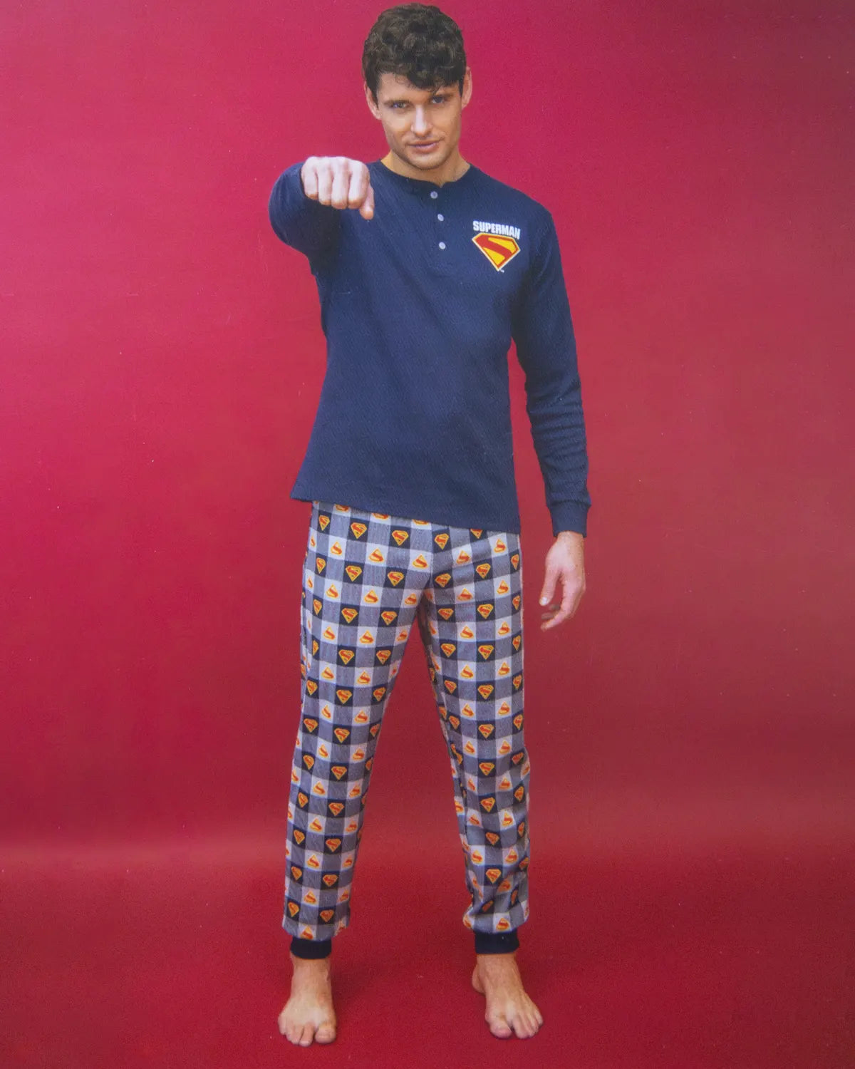 Pigiama da Uomo in cotone Interlock Sabor DCM7639 " Superman"