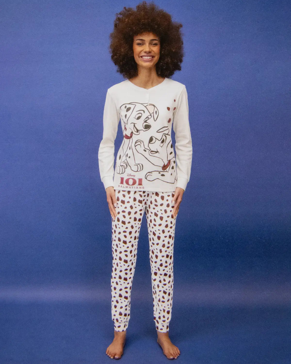 Pigiama da donna in cotone Interlock Sabor DYD1796 "101 Dalmatians"