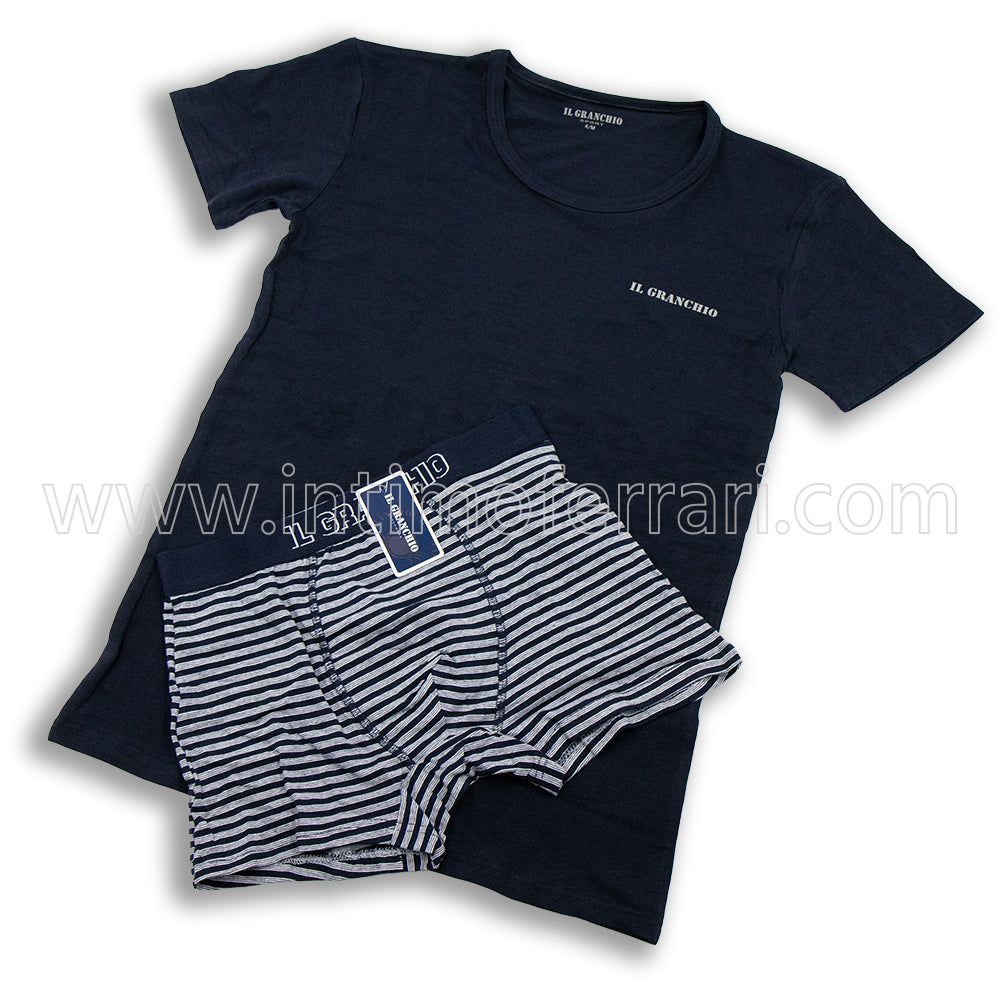 Coordinato T-Shirt+Boxer Il Granchio 1229