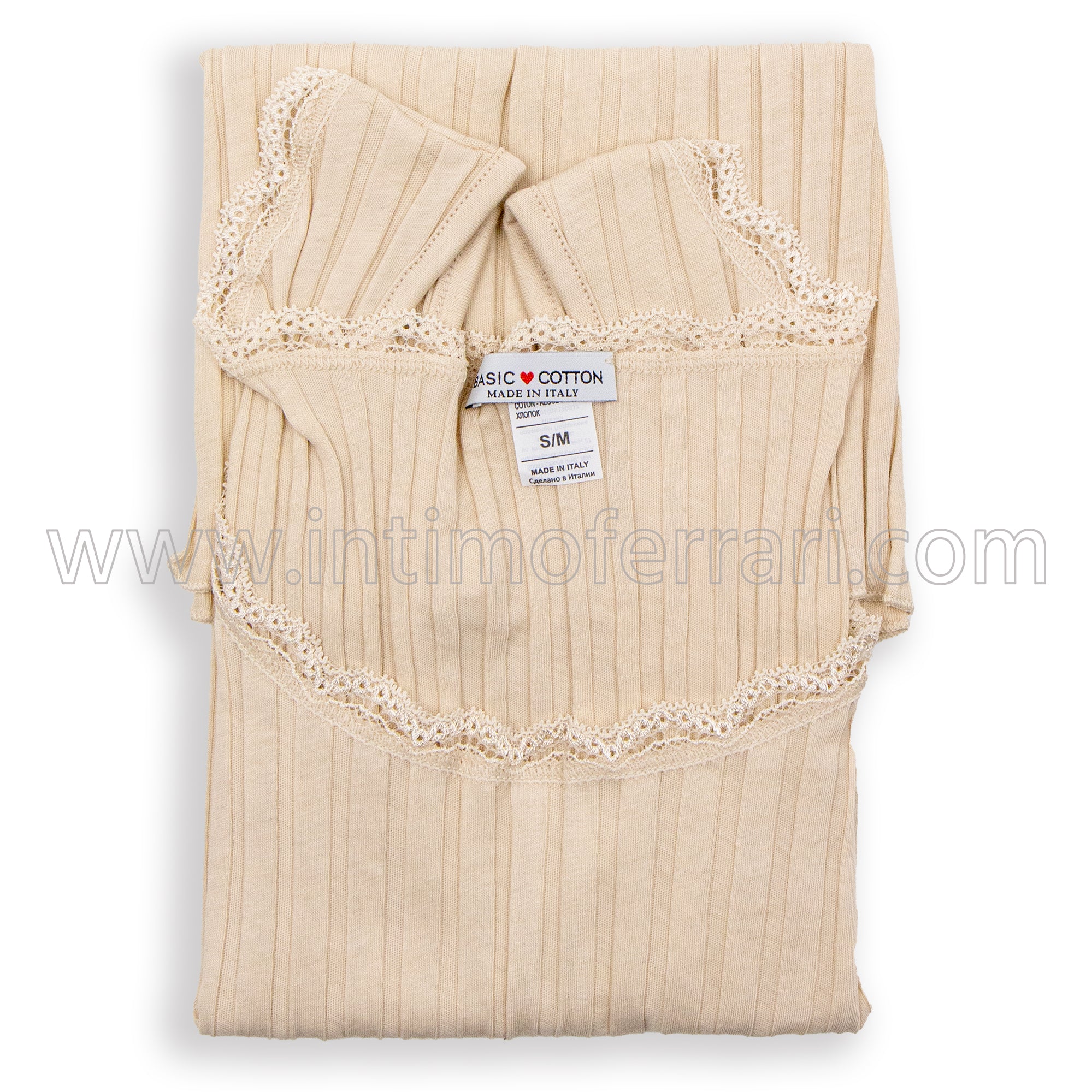 Canottiera a spalla larga in cotone Basic Cotton 6510