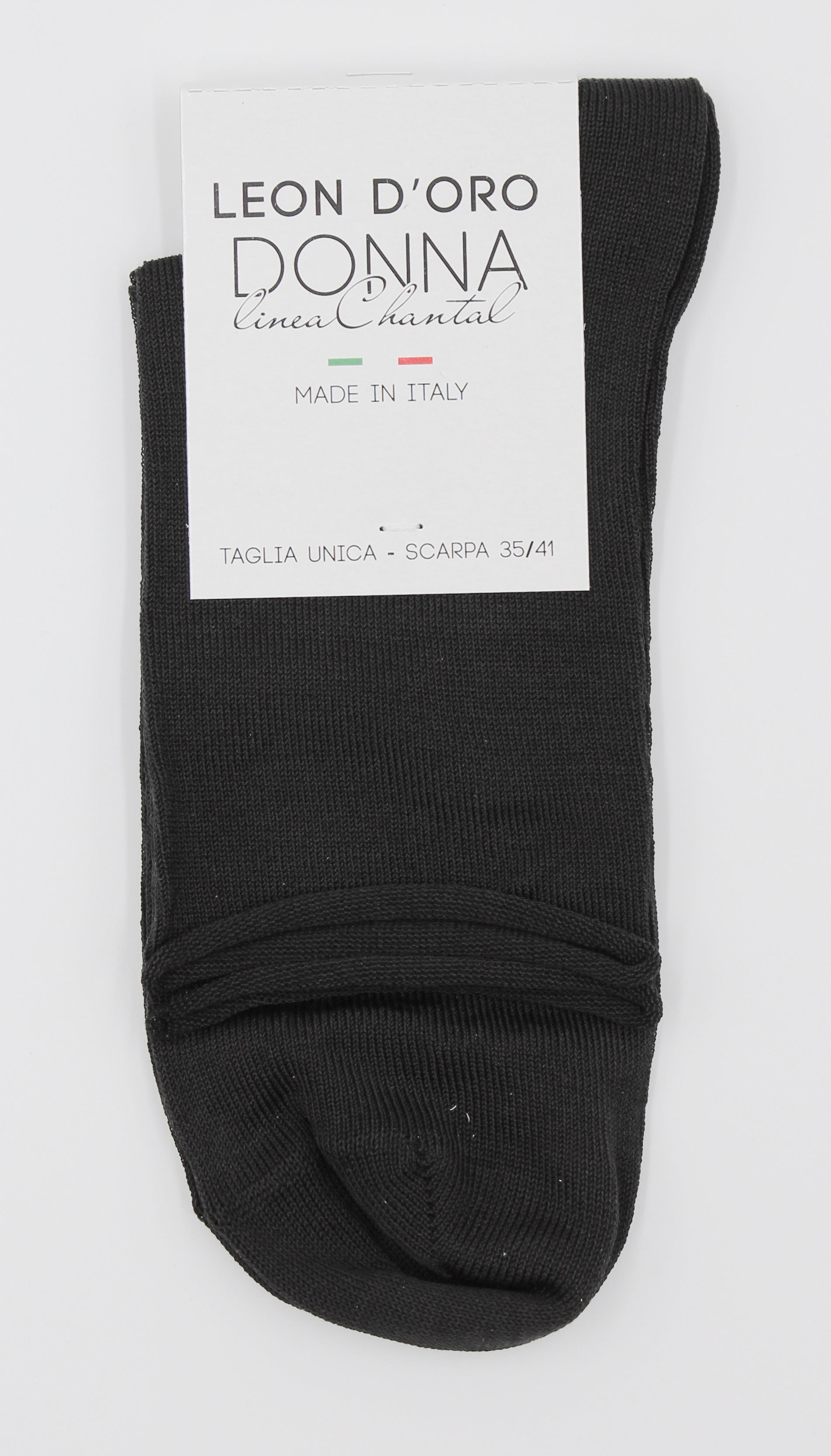 Calzino in cotone con bordo a taglio laser Leon d'Oro
