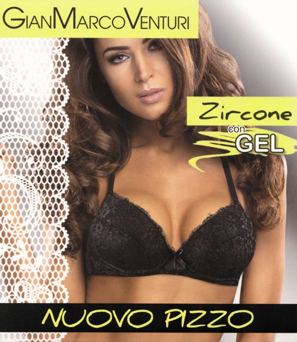 Push Up in pizzo con coppe Gel Gian Marco Venturi Zircone